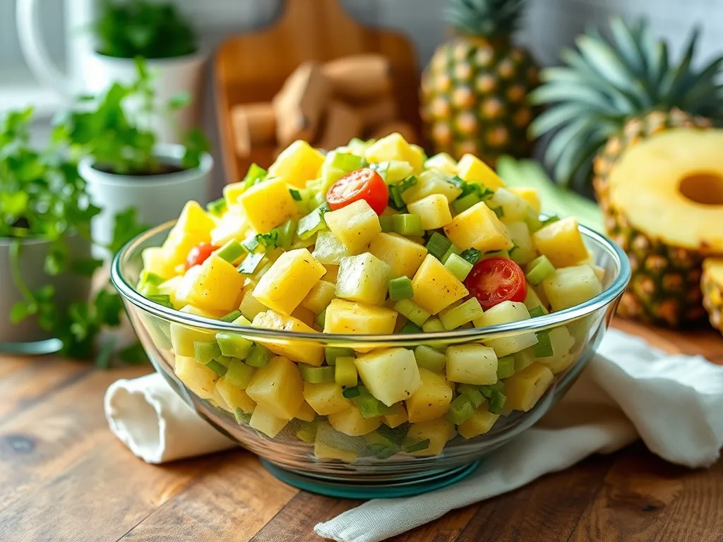 Sałatka z selera i ananasa – przepis na smaczną przekąskę