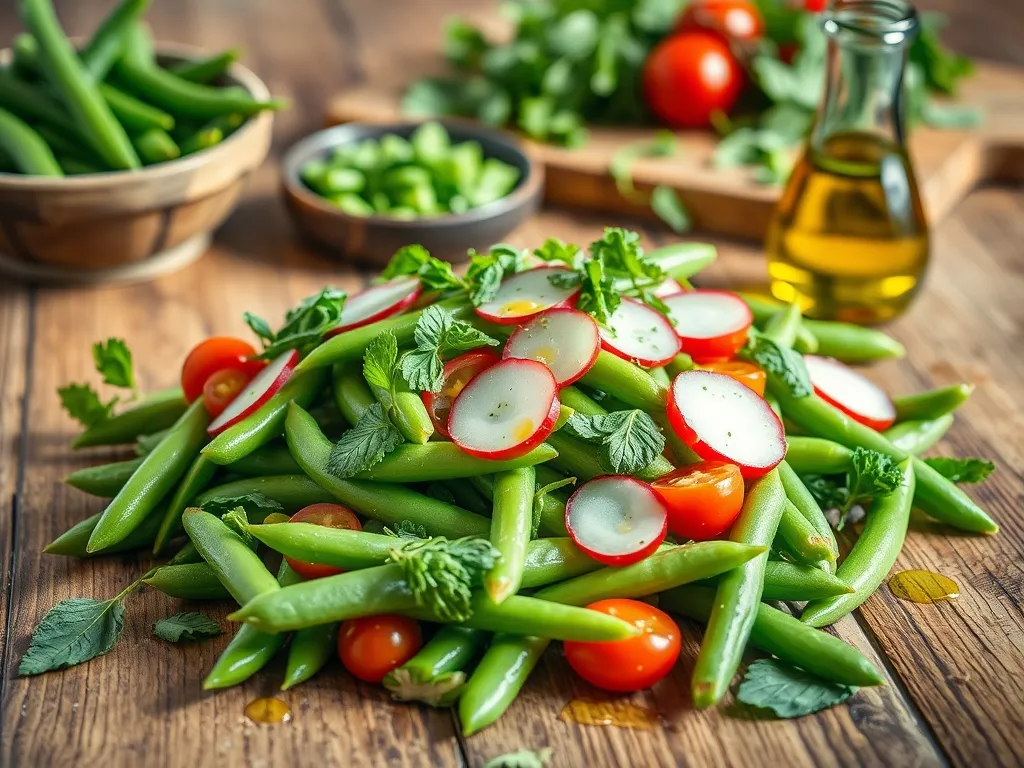 Sałatka z bobu gotowanego – przepis, składniki, przygotowanie