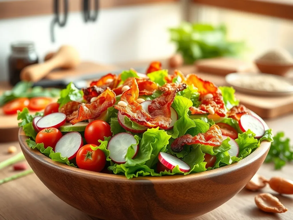 Sałatka z boczkiem smażonym – przepis na pyszne danie!