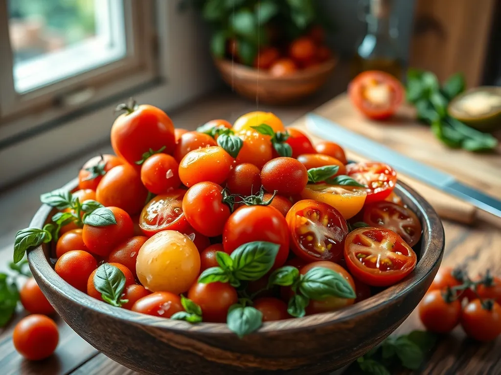 Sałatka z pomidorów do obiadu – szybki i smaczny przepis