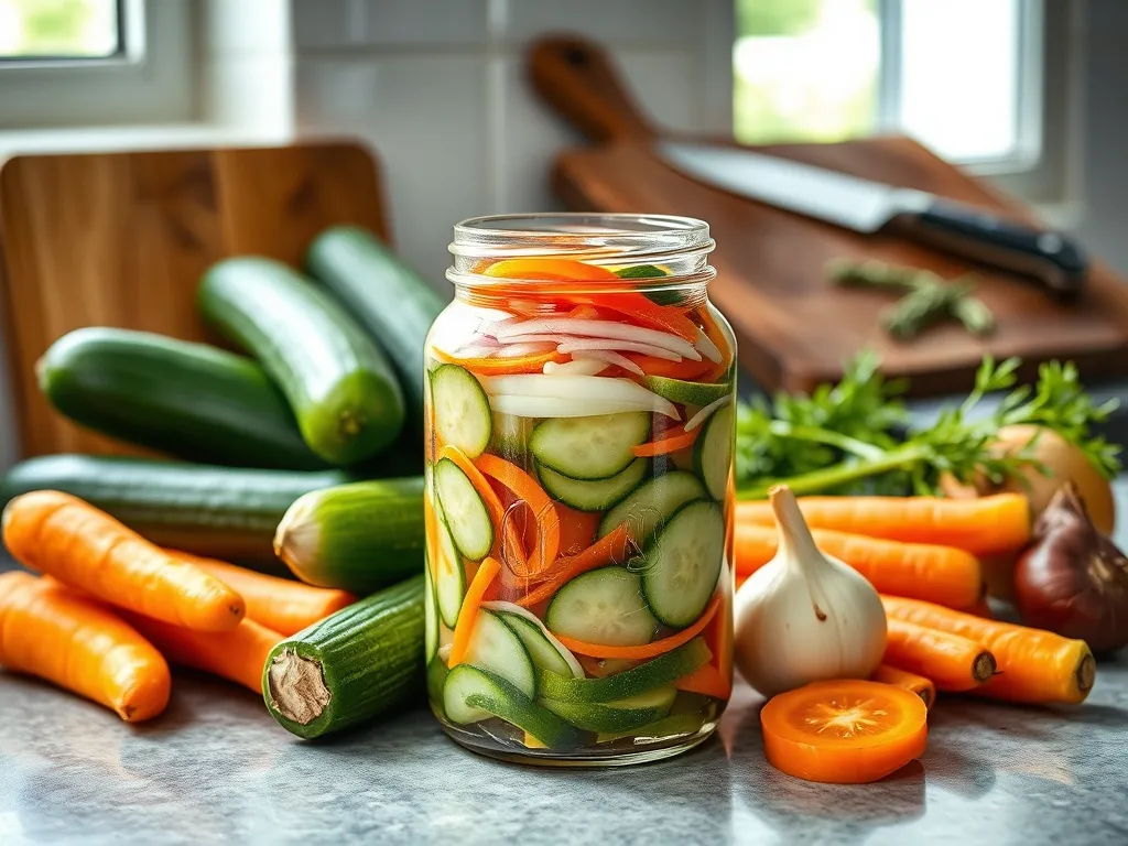 Sałatka z ogórków, marchewki i cebuli do słoików na zimę – przepis krok po kroku