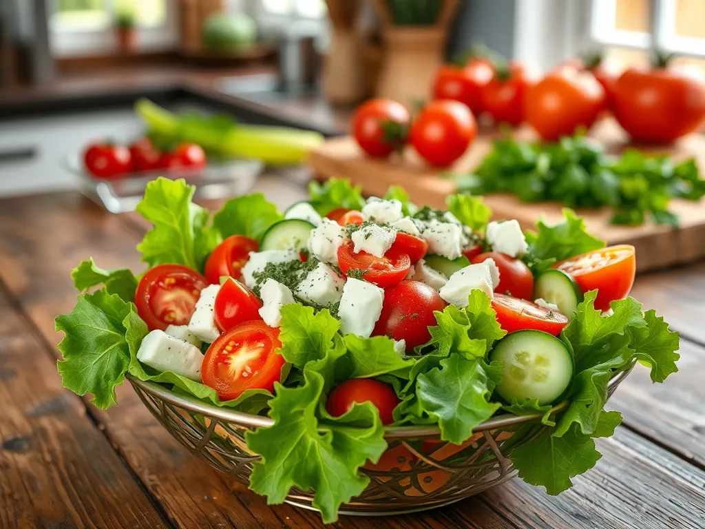 Sałatka z białym serem – przepis, składniki, sposób przygotowania