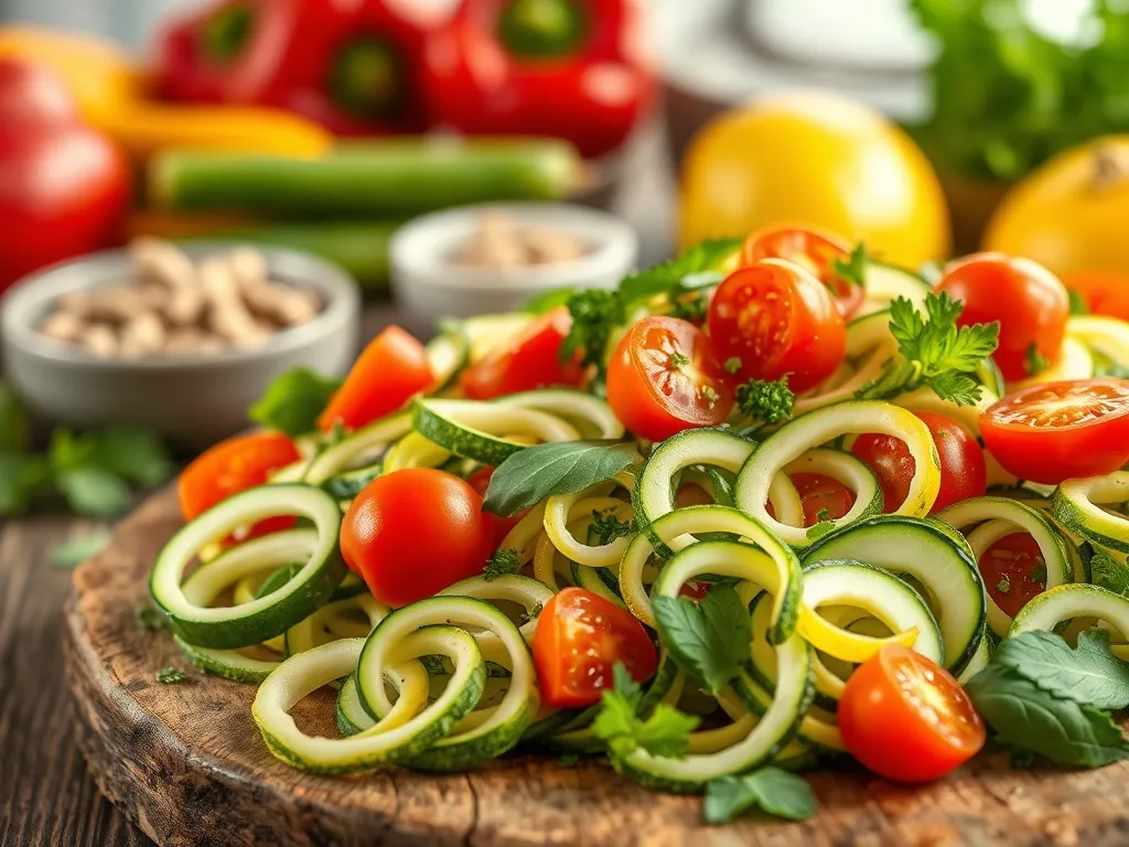 Sałatka z cukinii surowej – przepis na zdrową przekąskę