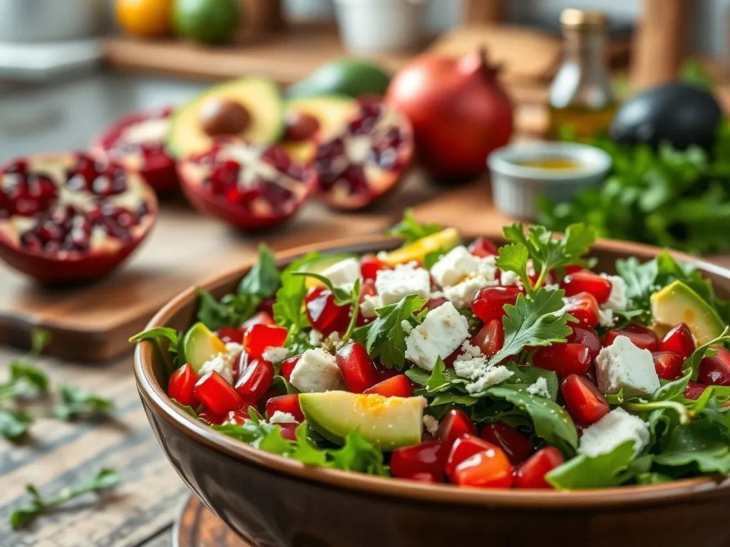 Sałatka z granatem i rukolą – przepis na zdrową przekąskę