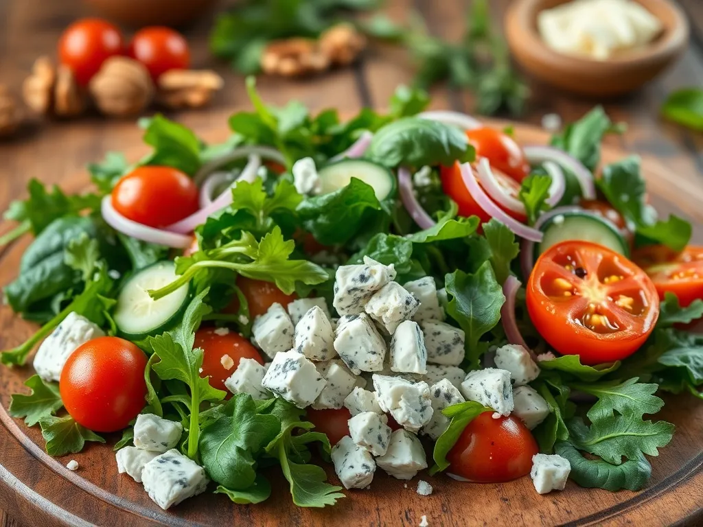 Sałatka z serem pleśniowym – przepisy, składniki, inspiracje