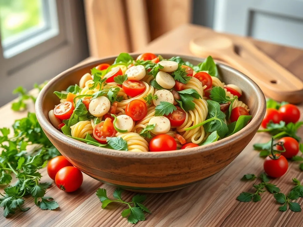 Sałatka z kabanosem i makaronem – przepis na wyjątkowe danie