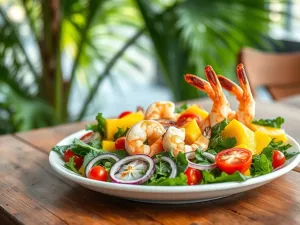 Sałatka z krewetkami i mango – przepis na orzeźwiające danie