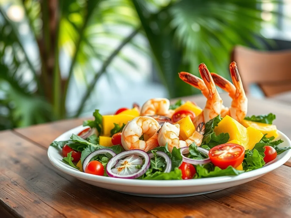 Sałatka z krewetkami i mango – przepis na orzeźwiające danie