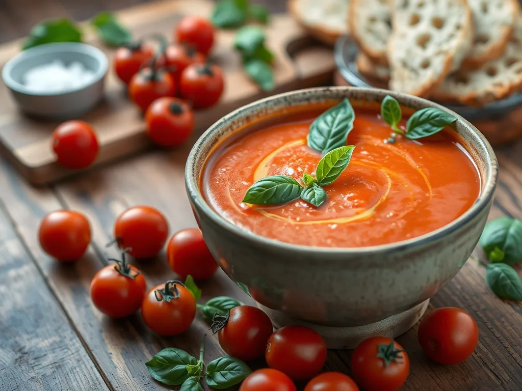 Krem z pieczonych pomidorów – przepis na pyszną zupę krem!